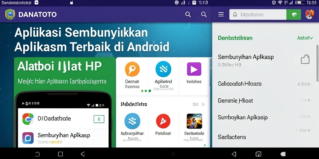 Tampilan antarmuka DANATOTO yang sederhana dan fungsional.